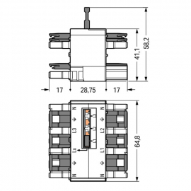 WAGO | 770-640 | THREE-PHASE TO SINGLE-PHASE DISTRIBUTION WI