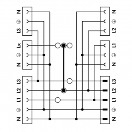 WAGO | 770-640 | THREE-PHASE TO SINGLE-PHASE DISTRIBUTION WI