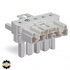 WAGO | 770-671 | T-DISTRIBUTION CONNECTOR 5-POLE COD. A, WHI