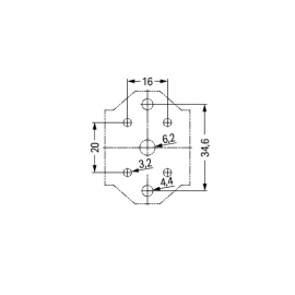 WAGO | 770-673 | MOUNTING PLATE 3-POLE, WHITE