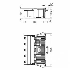 WAGO | 770-735 | SNAP-IN PLUG WHITE