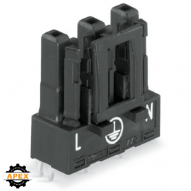 WAGO | 770-803 | SOCKET FOR PCBS STRAIGHT 3-POLE, BLACK