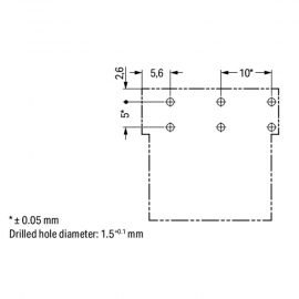 WAGO | 770-803/011-000 | SOCKET FOR PCBS ANGLED 3-POLE, BLAC