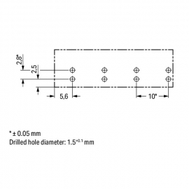 WAGO | 770-804 | SOCKET FOR PCBS STRAIGHT 4-POLE, BLACK