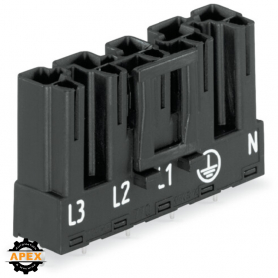 WAGO | 770-815 | PLUG FOR PCBS STRAIGHT 5-POLE, BLACK