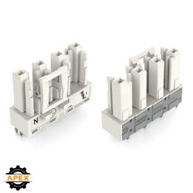 WAGO | 770-824 | SOCKET FOR PCBS STRAIGHT 4-POLE, WHITE