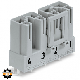WAGO | 770-854/060-000 | PLUG FOR PCBS STRAIGHT 4-POLE, GRAY