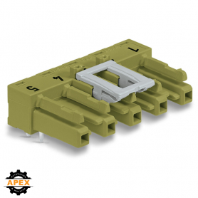 WAGO | 770-865/011-000 | SOCKET FOR PCBS ANGLED 5-POLE, LIGH