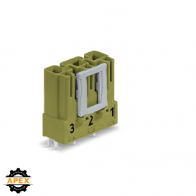 WAGO | 770-873 | PLUG FOR PCBS STRAIGHT 3-POLE, LIGHT GREEN