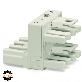 H-DISTRIBUTION CONNECTOR 4-POLE COD. A, WHITE