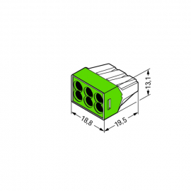 PUSH WIRE® CONNECTOR, FOR SOLID AND STRANDED CONDU