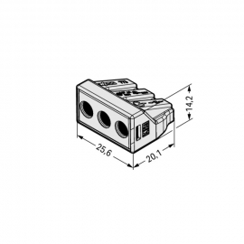 WAGO | 773-493 | PUSH WIRE® CONNECTOR; 3-CONDUCTOR; FOR EX A