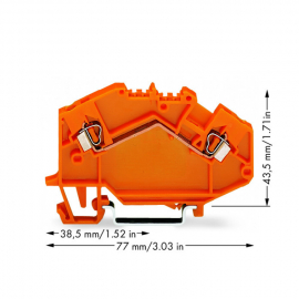 WAGO | 780-602 | 2-CONDUCTOR THROUGH TERMINAL BLOCK; 2.5 MM²