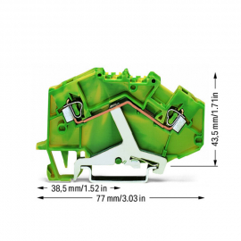 WAGO | 780-607 | 2-CONDUCTOR GROUND TERMINAL BLOCK; 2.5 MM²;