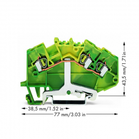 WAGO | 780-637 | 3-CONDUCTOR GROUND TERMINAL BLOCK; 2.5 MM²;