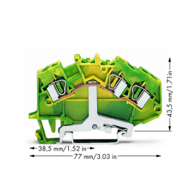 WAGO | 781-637 | 3-CONDUCTOR GROUND TERMINAL BLOCK; 4 MM²; C