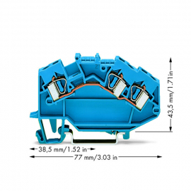 WAGO | 781-651 | 3-CONDUCTOR THROUGH TERMINAL BLOCK; 4 MM²;