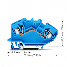 WAGO | 782-604 | 2-CONDUCTOR THROUGH TERMINAL BLOCK; 6 MM²;