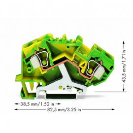 WAGO | 784-607 | 2-CONDUCTOR GROUND TERMINAL BLOCK; 10 MM²;