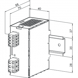 SWITCHED-MODE POWER SUPPLY; CLASSIC; 1-PHASE; 24 V