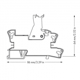 WAGO | 788-101 | RELAY SOCKET; 1 CHANGEOVER CONTACT; FOR 25