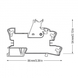 WAGO | 788-102 | RELAY SOCKET; 2 CHANGEOVER CONTACTS; FOR 15