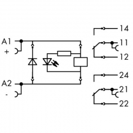 WAGO | 788-346 | RELAY MODULE; NOMINAL INPUT VOLTAGE: 24 VDC