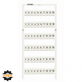 WAGO | 793-5502 | WMB MARKING CARD; AS CARD; MARKED; 1 ... 1