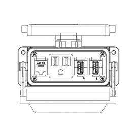 WAGO | 8000-100/1000-355 | BULKHEAD INTERFACE PORT 15A SINGL