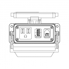 WAGO | 8000-100/1000-356 | BULKHEAD INTERFACE PORT 15A SINGL