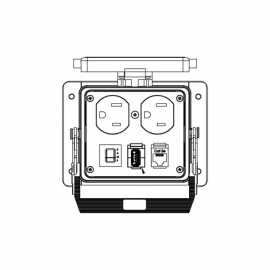 WAGO | 8000-100/1000-357 | BULKHEAD INTERFACE PORT 3A DUPLEX