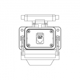 WAGO | 8000-100/1000-358 | BULKHEAD INTERFACE PORT RJ45 CAT6