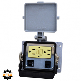 BULKHEAD INTERFACE PORT 3A GFCI_RJ45 CAT6