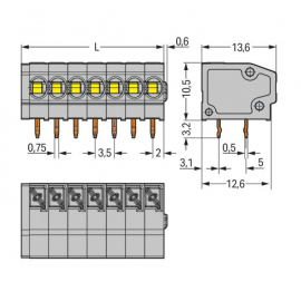 WAGO | 805-304 | PCB TERMINAL BLOCK; PUSH-BUTTON; 1.5 MM²; P