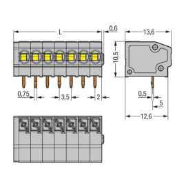 WAGO | 805-362 | PCB TERMINAL BLOCK; PUSH-BUTTON; 1.5 MM²; P