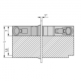 WAGO | 826-159 | FEEDTHROUGH TERMINAL BLOCK; 4 MM²; PIN SPAC