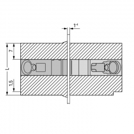 WAGO | 826-160 | FEEDTHROUGH TERMINAL BLOCK; 4 MM²; PIN SPAC