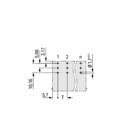 WAGO | 832-3622 | THT MALE HEADER; 1.2 X 1.2 MM SOLDER PIN;