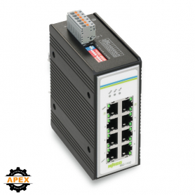 WAGO | 852-1102 | INDUSTRIAL-SWITCH; 8-PORT 1000BASE-T; BLAC