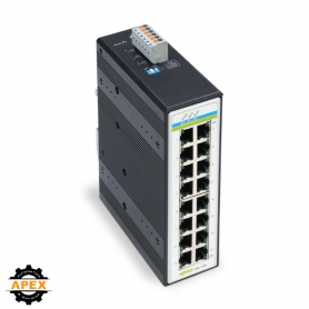 INDUSTRIAL-SWITCH; 16 PORTS 1000BASE-T; EXTENDED TEMPERATURE
