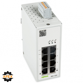 INDUSTRIAL-MANAGED-SWITCH; 8-PORT 1000BASE-T; MAC SECURITY