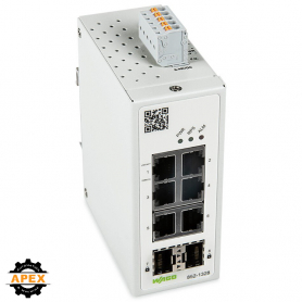 INDUSTRIAL-MANAGED-SWITCH; 6-PORT 1000BASE-T; 2-SLOT 1000BAS