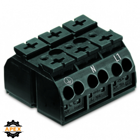 4-CONDUCTOR CHASSIS-MOUNT TERMINAL STRIP; SUITABLE FOR EX E