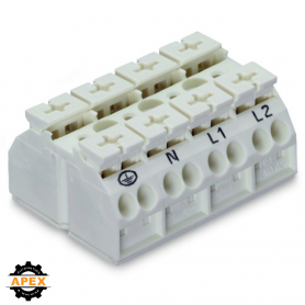 WAGO | 862-1604/999-950 | 4-CONDUCTOR CHASSIS-MOUNT TERMINAL