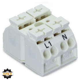 WAGO | 862-1632/999-950 | 4-CONDUCTOR CHASSIS-MOUNT TERMINAL