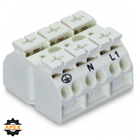 WAGO | 862-1633/999-950 | 4-CONDUCTOR CHASSIS-MOUNT TERMINAL