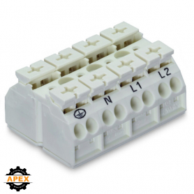 WAGO | 862-1634/999-950 | 4-CONDUCTOR CHASSIS-MOUNT TERMINAL