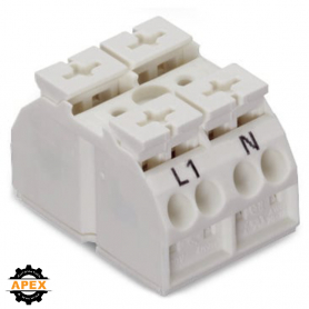 WAGO | 862-1652 | 4-CONDUCTOR CHASSIS-MOUNT TERMINAL STRIP;