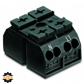 WAGO | 862-2552 | 4-CONDUCTOR CHASSIS-MOUNT TERMINAL STRIP;