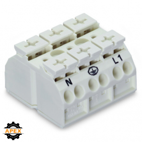 WAGO | 862-2693 | 4-CONDUCTOR CHASSIS-MOUNT TERMINAL STRIP;